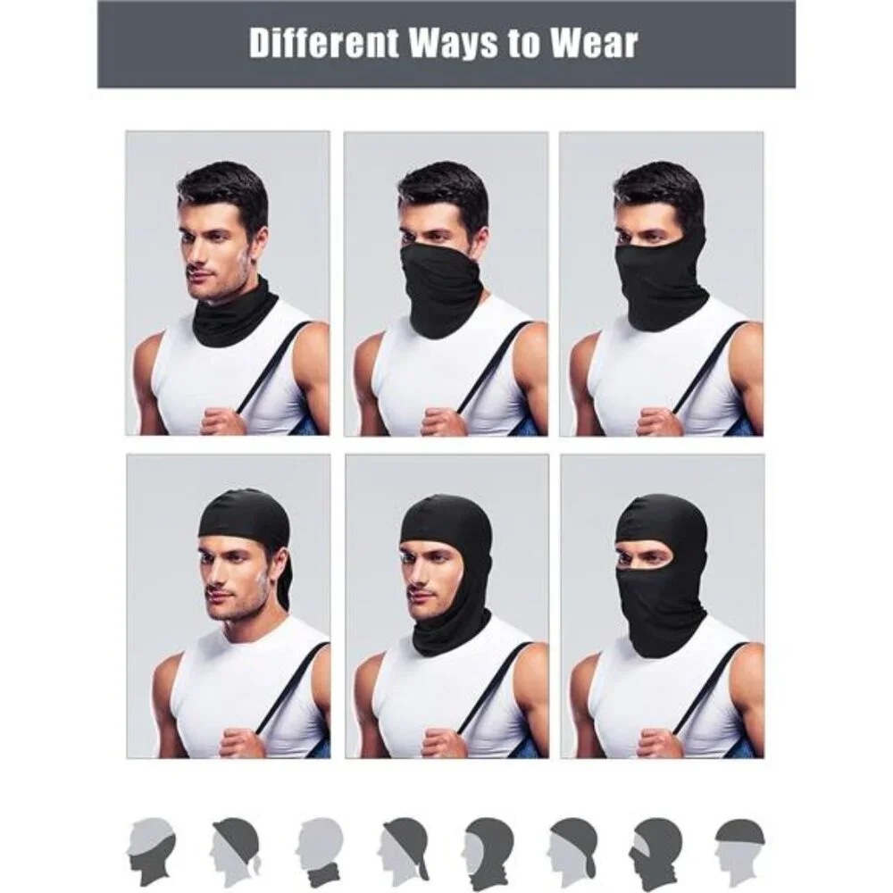 9 Pieces Ski Mask for Men Balaclava Face Mask Summer Face Mask Balaclava Full
